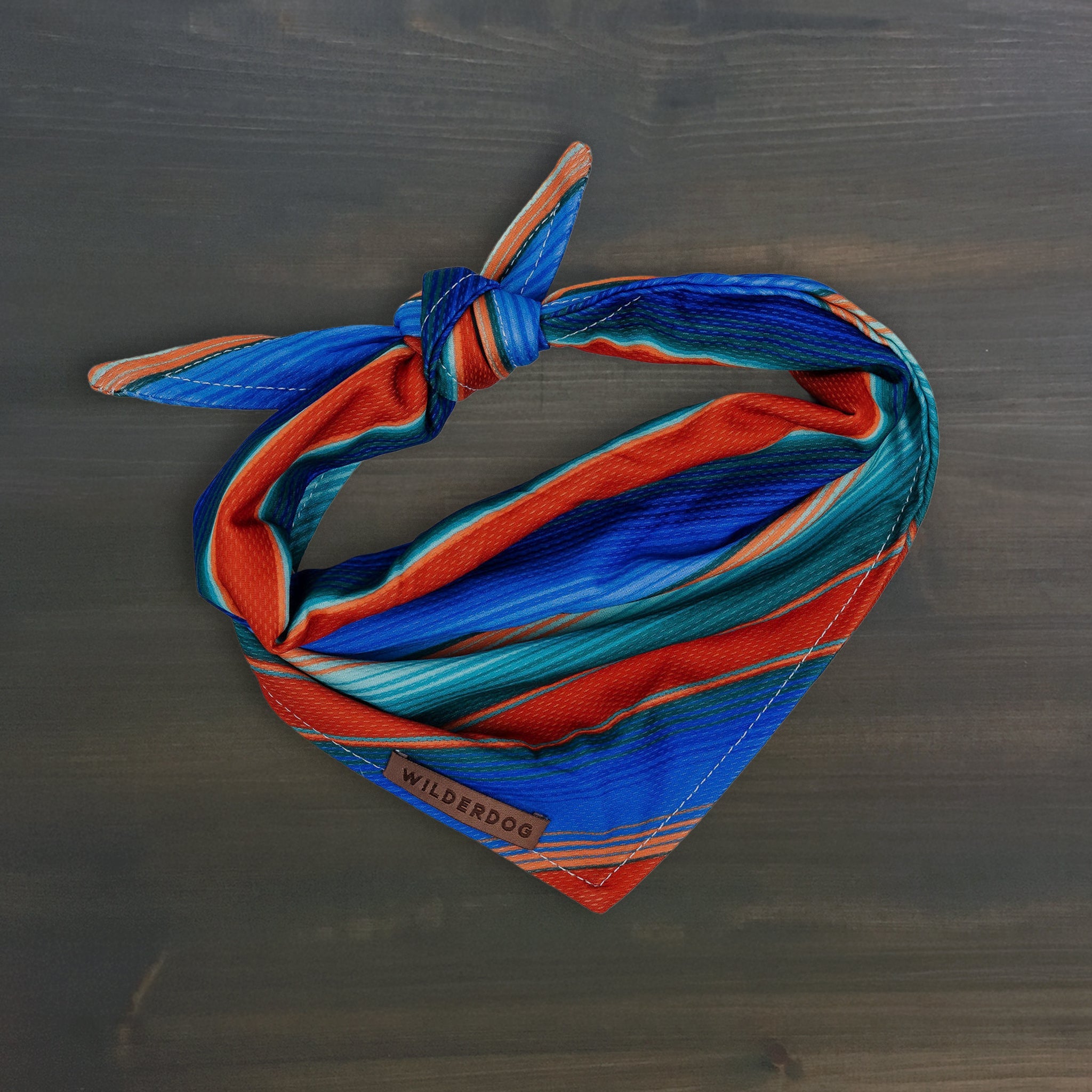 BAND-STRIPE_wood2 Vaquero Bandana - Image 1