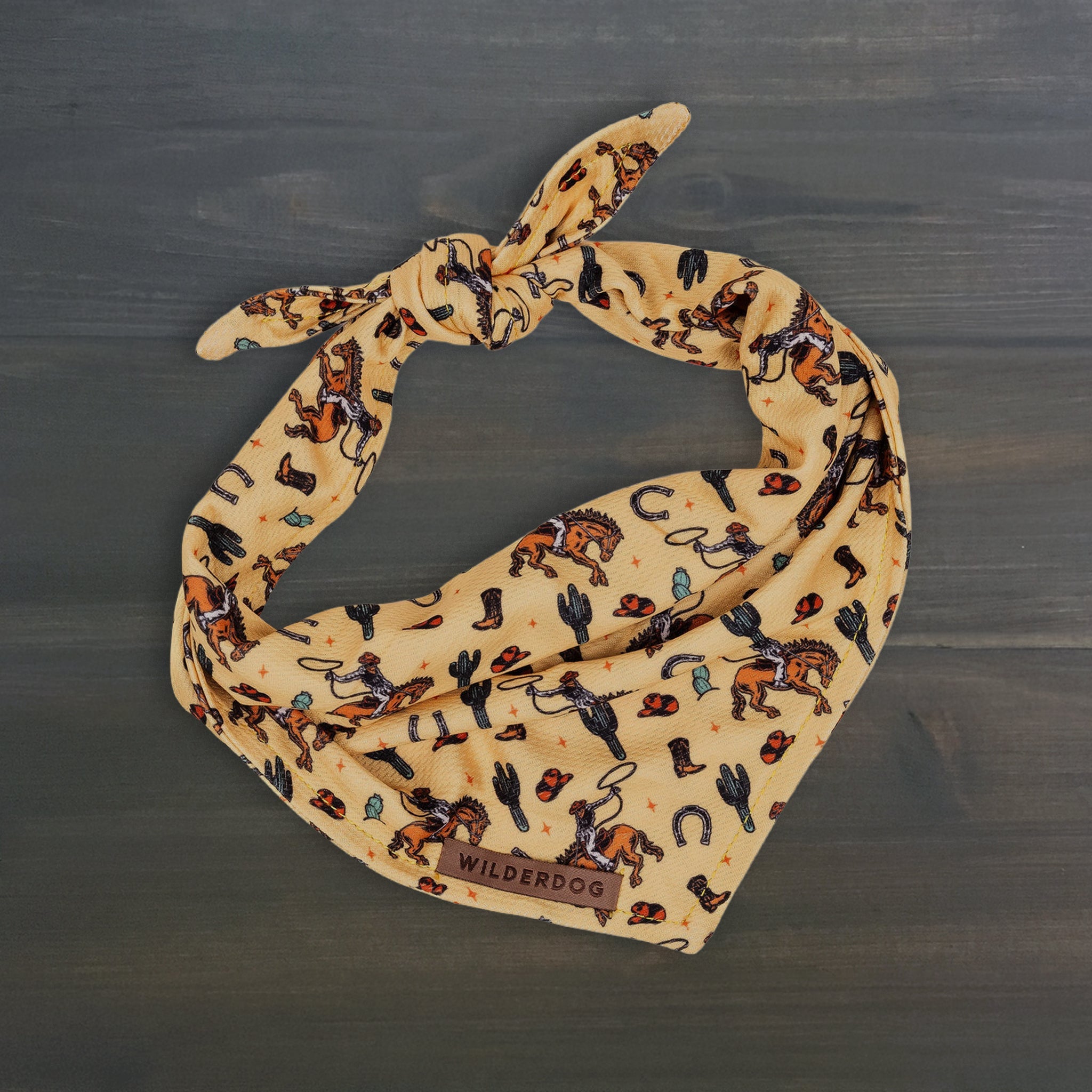 BAND-YEEHAW_wood2 Yeehaw Bandana - Image 1